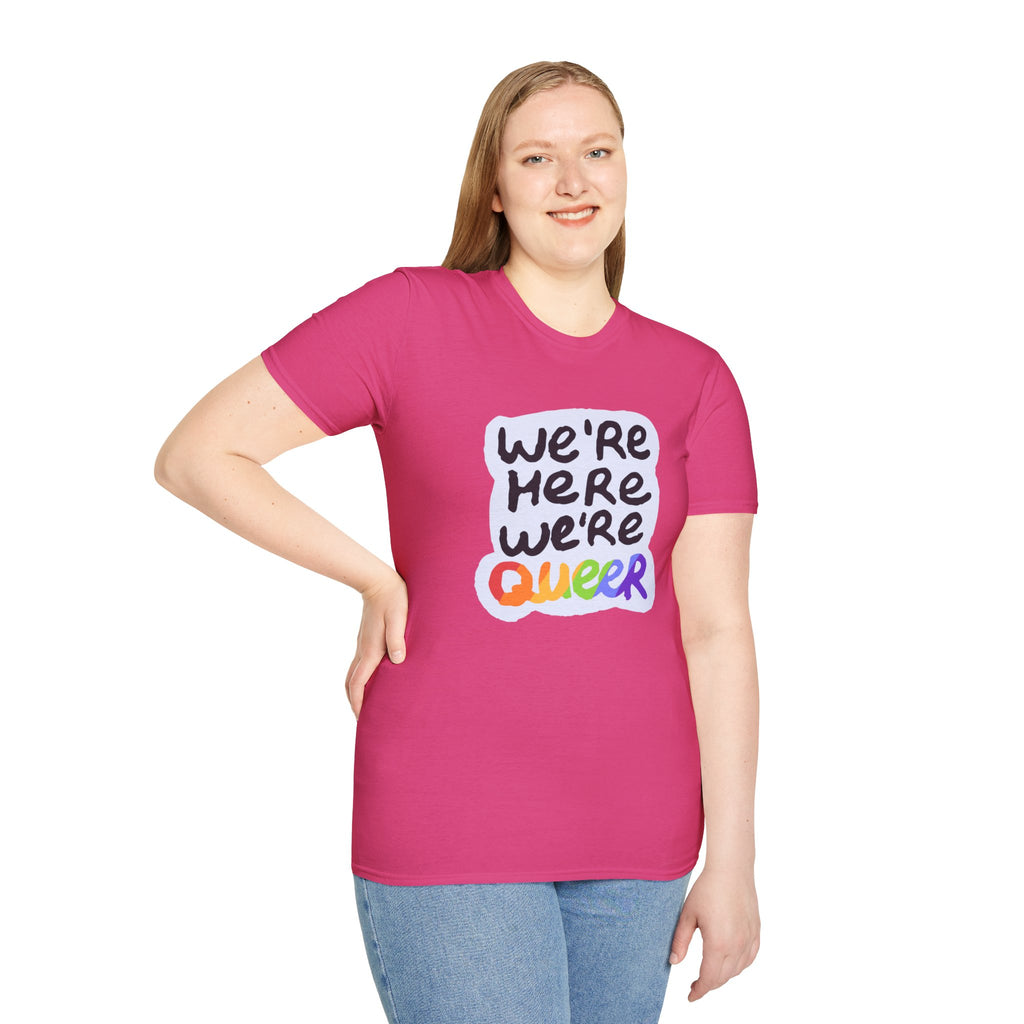We’re Here We’re Queer Pride Tree Las Vegas T-Shirt