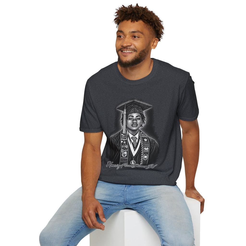 Portrait Front and Back - In Memory of Pierre Damas Bel T-Shirt