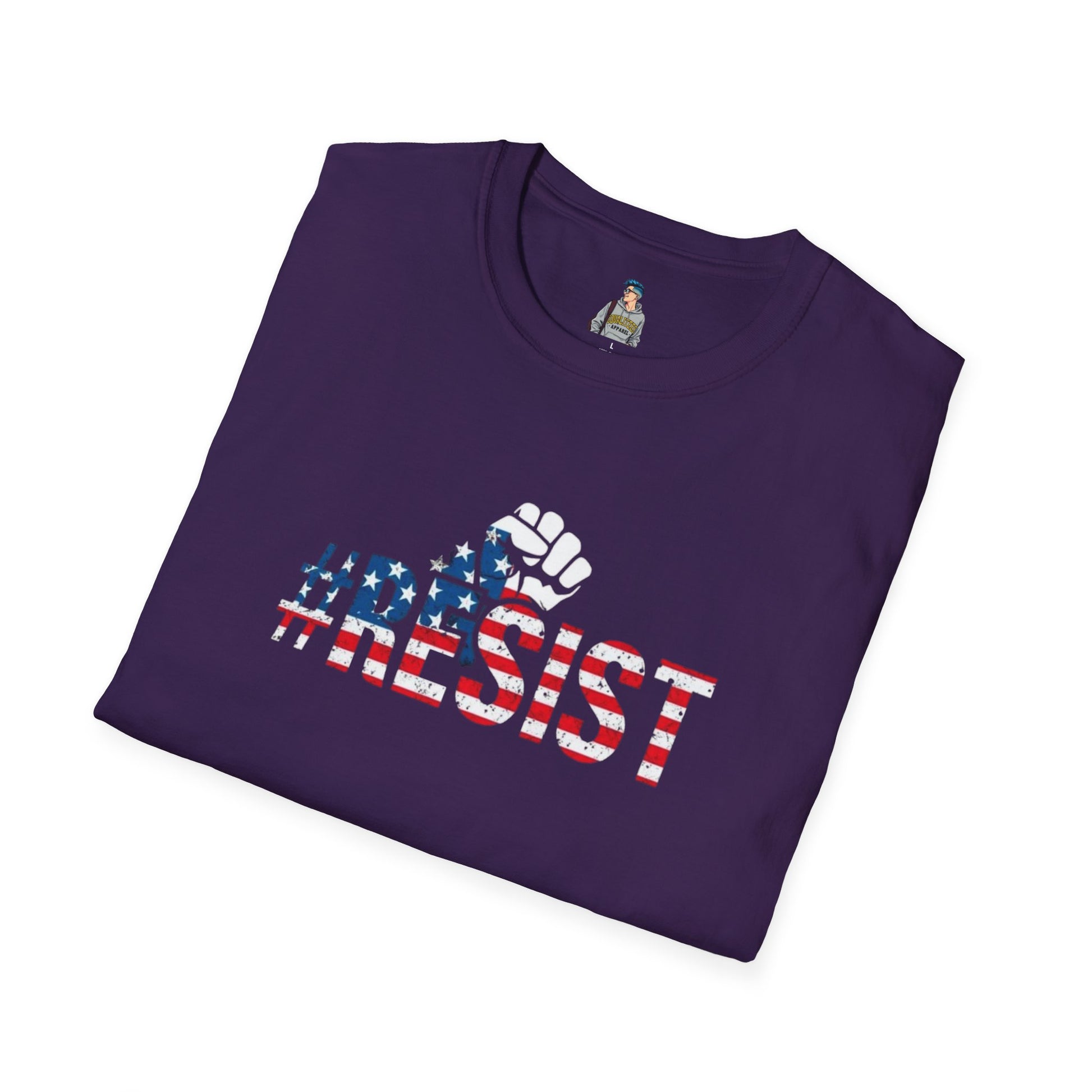 RESIST Unisex Softstyle T-Shirt - Empowering Statement Tee for Activists