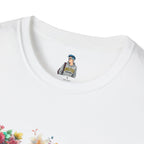 FDT Floral Letter Tee — Bold Floral Typography T-Shirt
