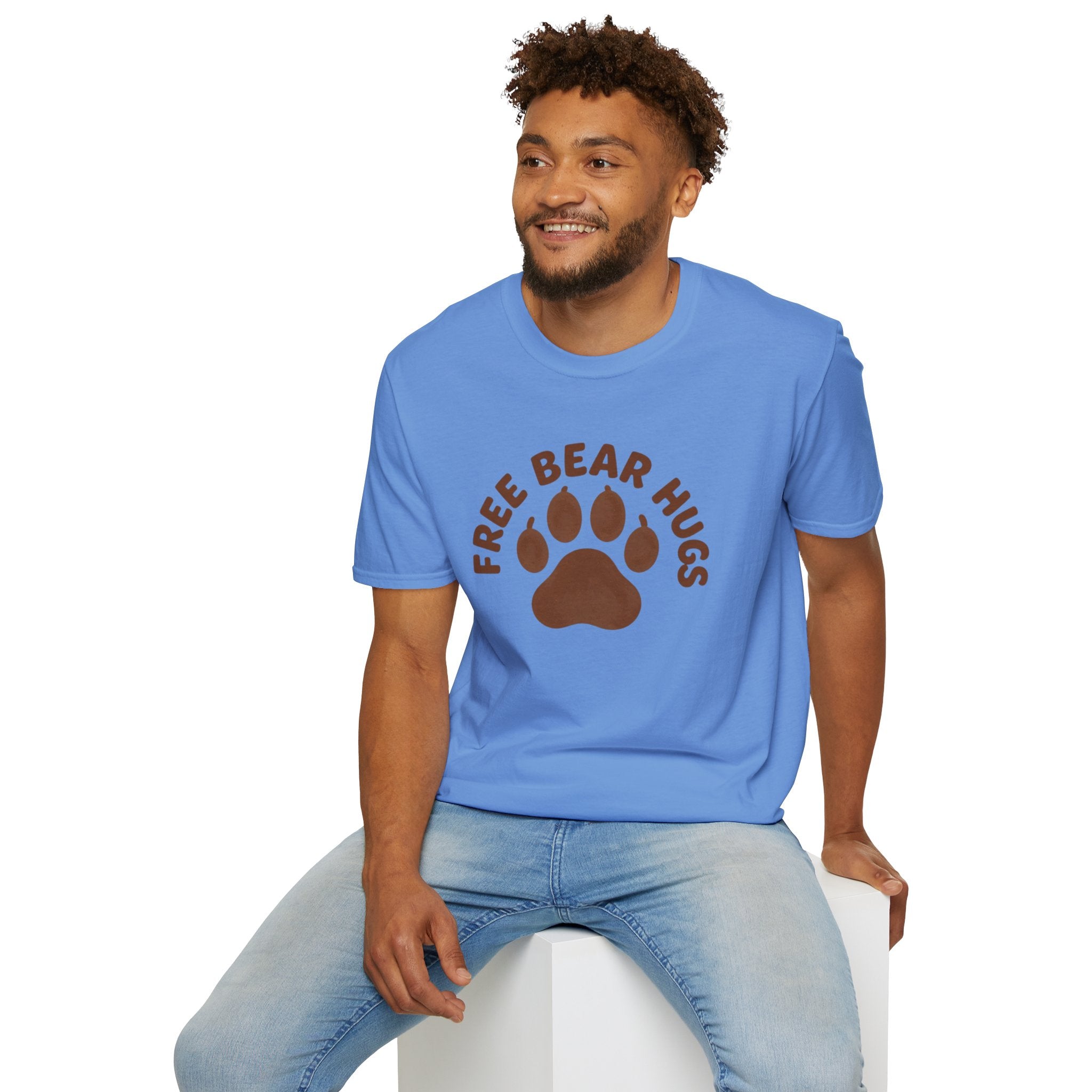 Free Bear Hugs T-Shirt — Cute Paw Print Wildlife Tee