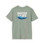 Water is Life Unisex T-Shirt | Eco-Friendly Tee for Environmentalists, Beach Lovers, Awareness Campaigns, Gifting