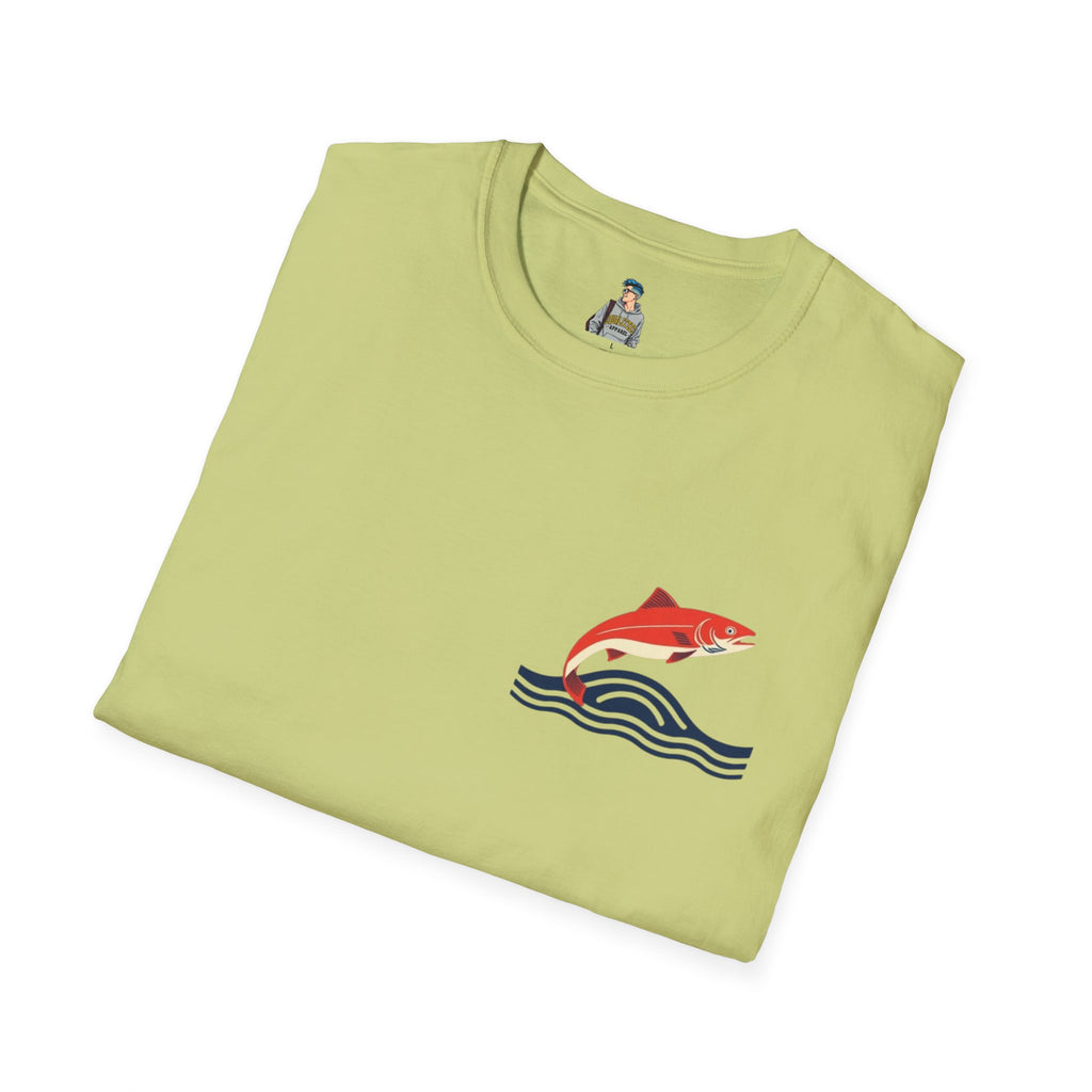 Jumping Salmon Native Pride Softstyle Unisex T-shirt