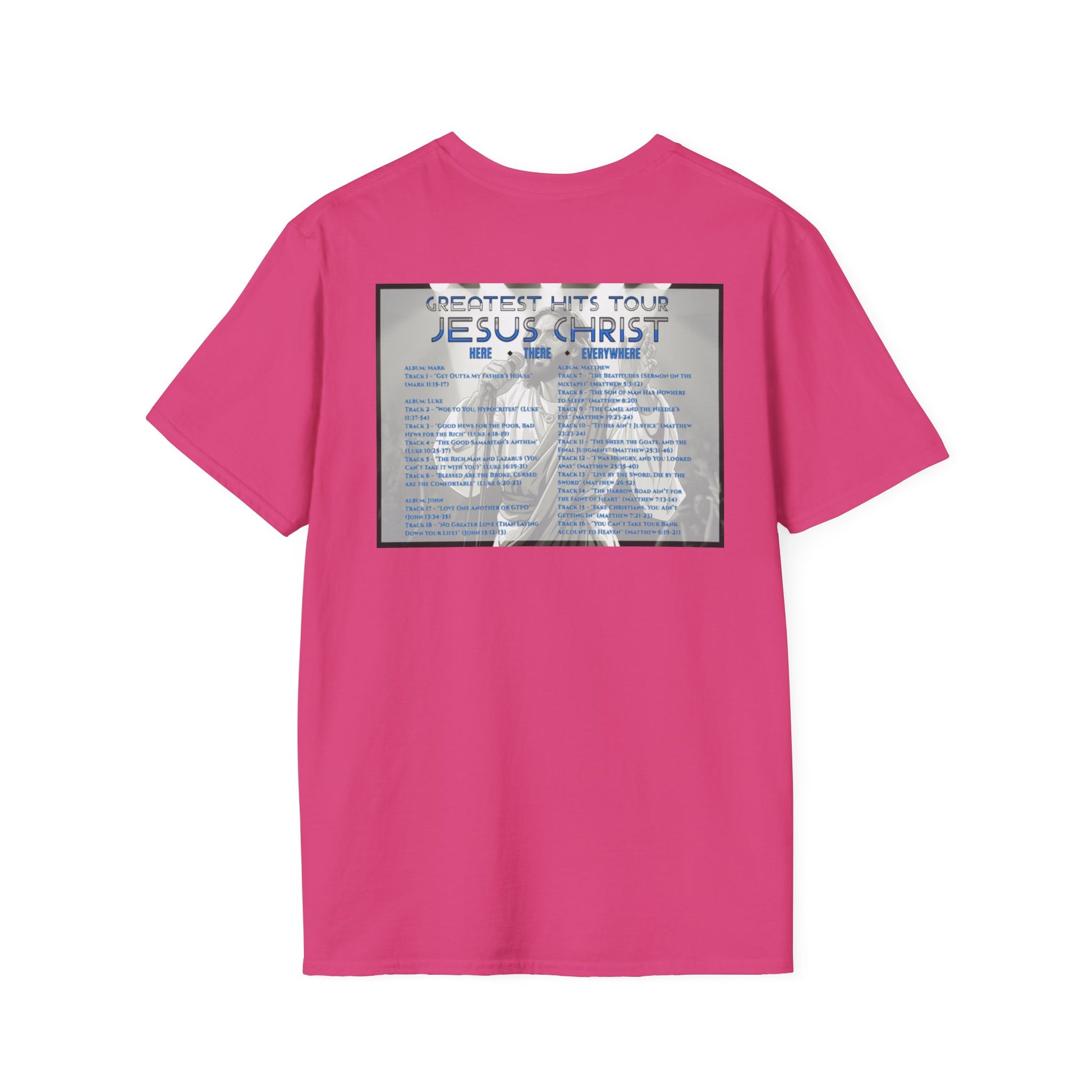 Unisex Softstyle T-Shirt - Jesus Christ Greatest Hits Tour Tee
