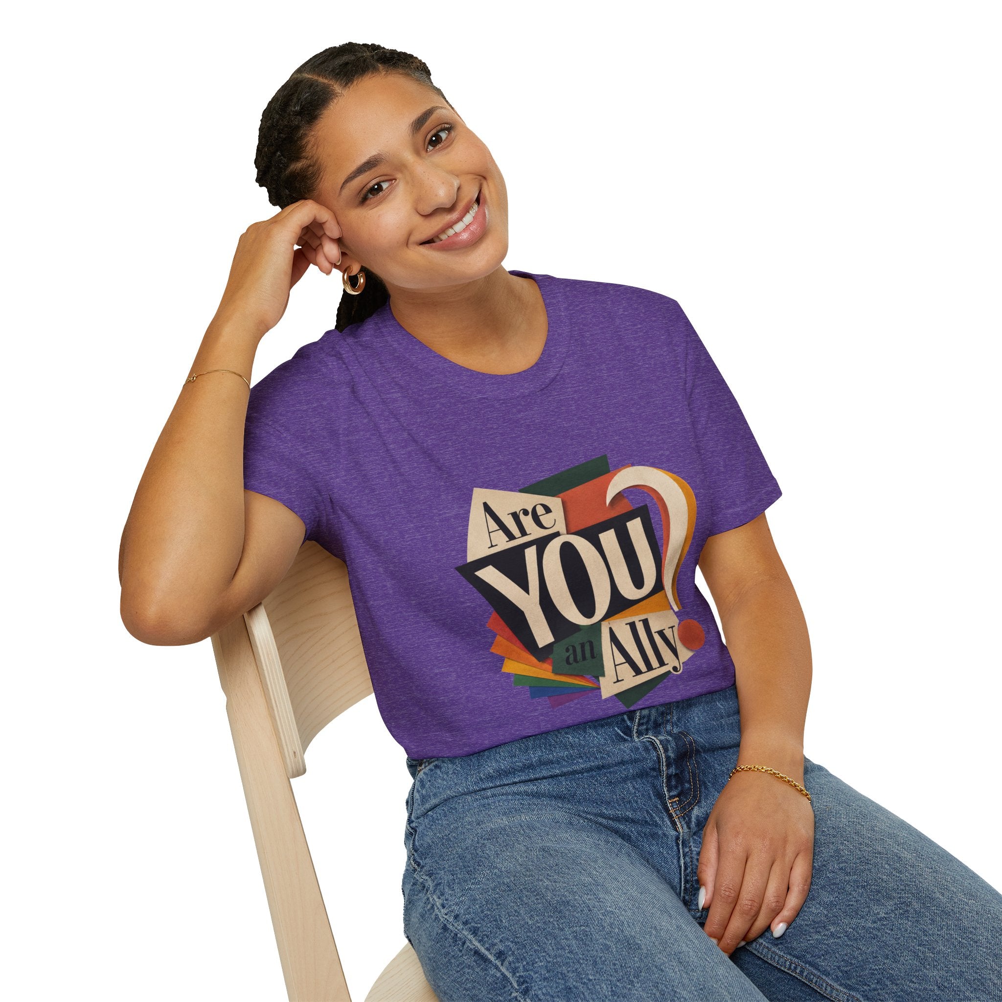 Are You An Ally? T-Shirt — Vintage Pride Ally Tee