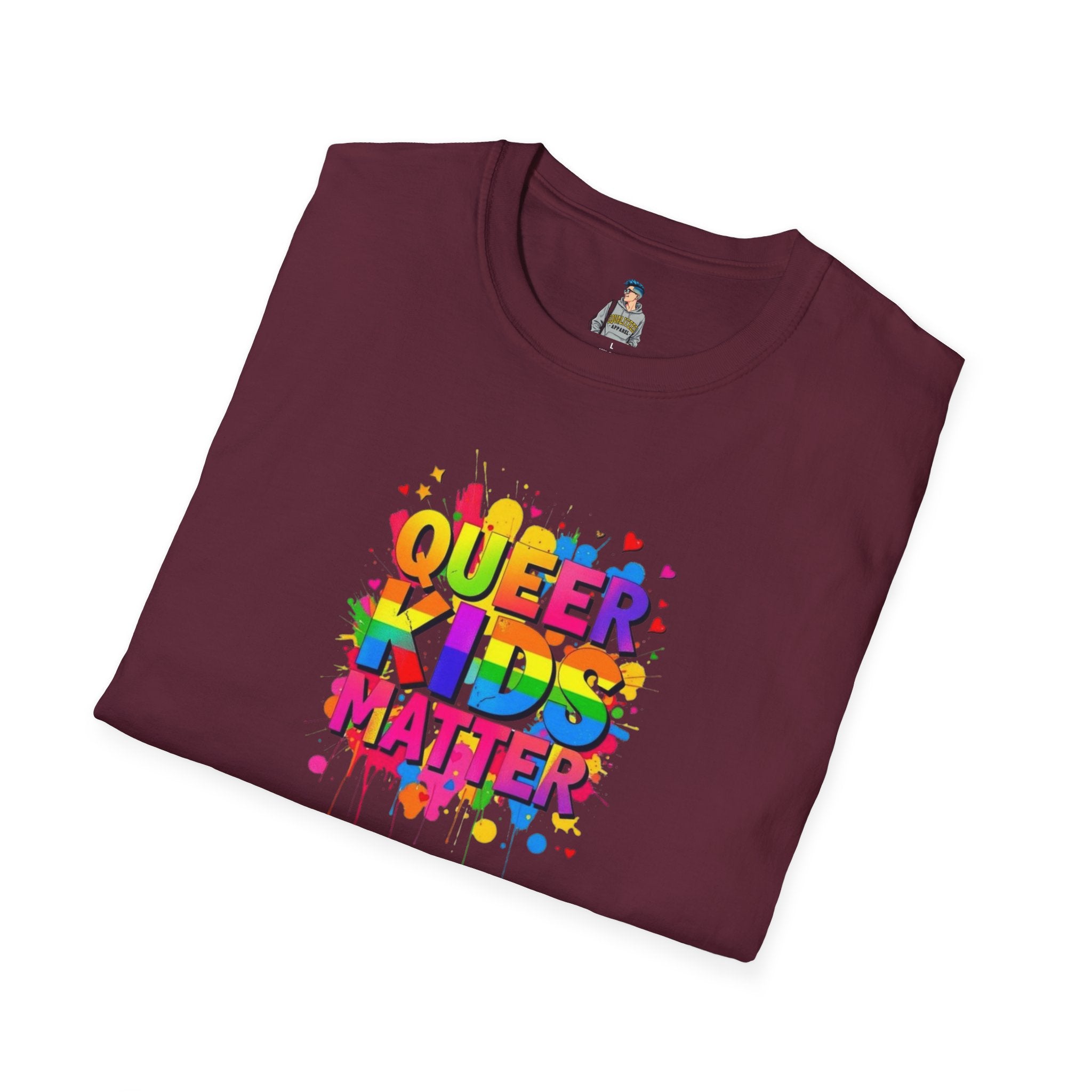Queer Kids Matter Unisex Softstyle T-Shirt - Celebrate Inclusivity & Pride