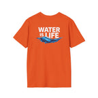 Water is Life Unisex T-Shirt | Eco-Friendly Tee for Environmentalists, Beach Lovers, Awareness Campaigns, Gifting