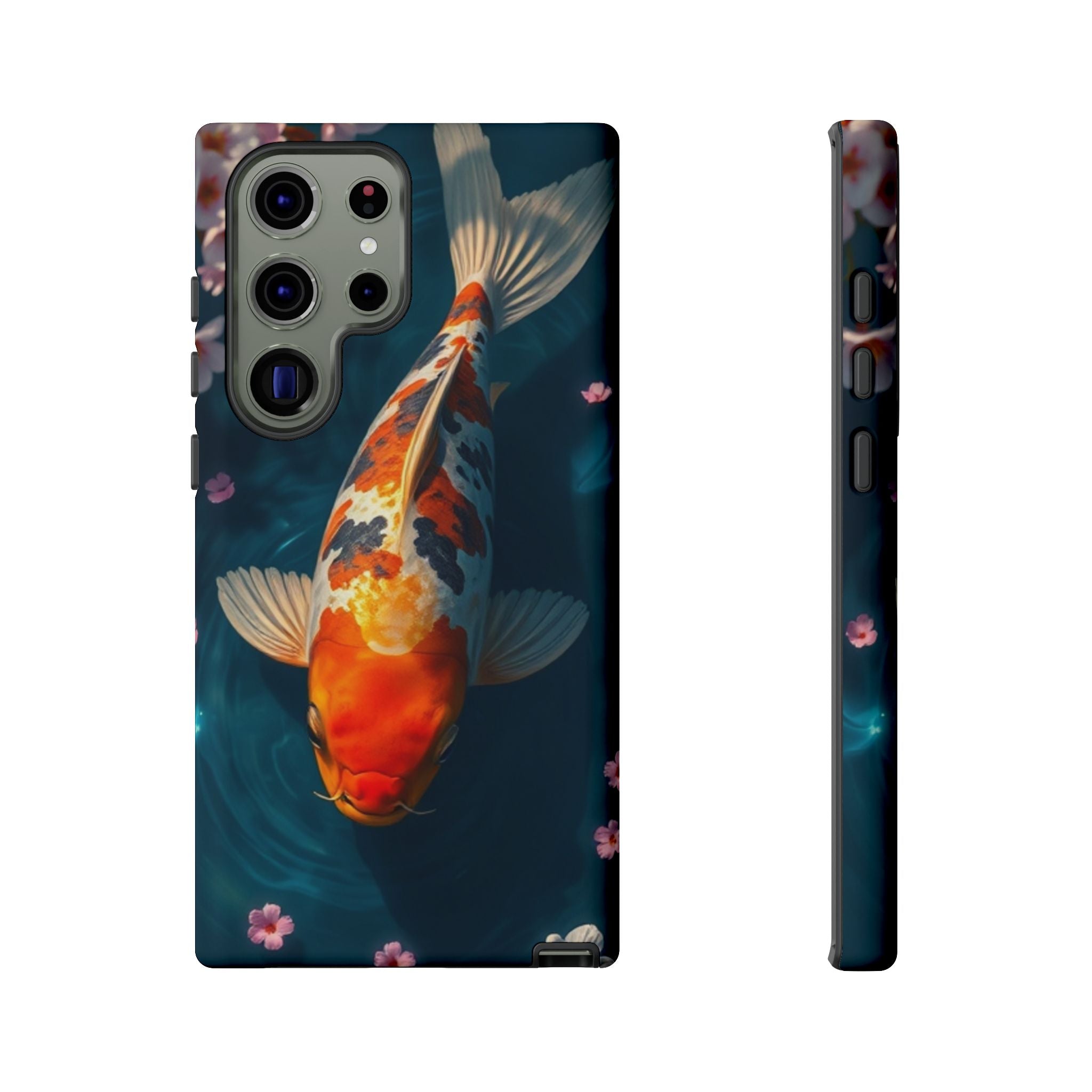 Peaceful Koi Cherry Blossom Tough Cases For Android & iPhone