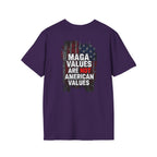Unisex Softstyle T-Shirt - 'The People United' & 'MAGA Values Are NOT American Values' Graphic Tee