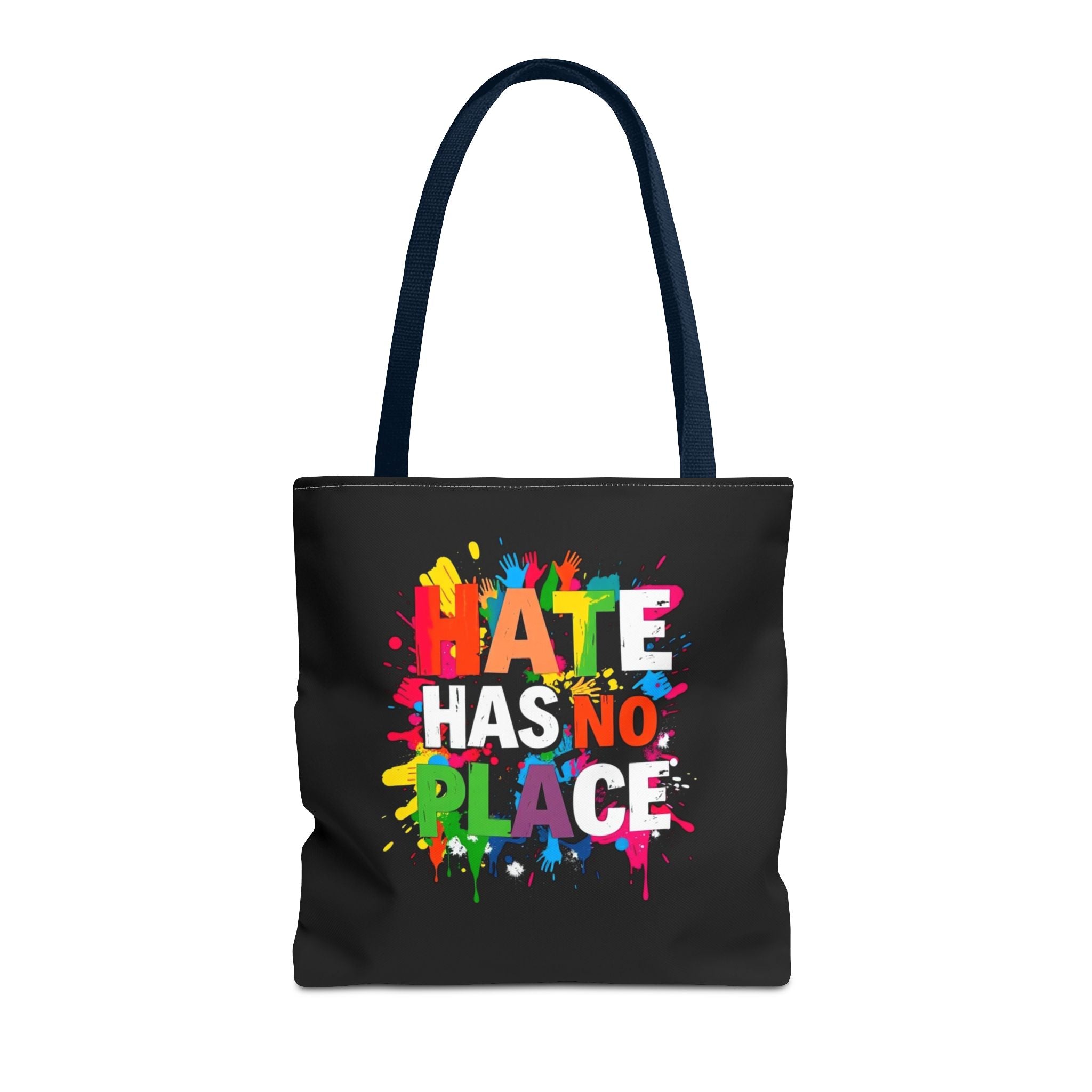 Hate Has No Place Paint Splatter Tote Bag