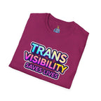 Trans Visibility Saves Lives Statement T-shirt