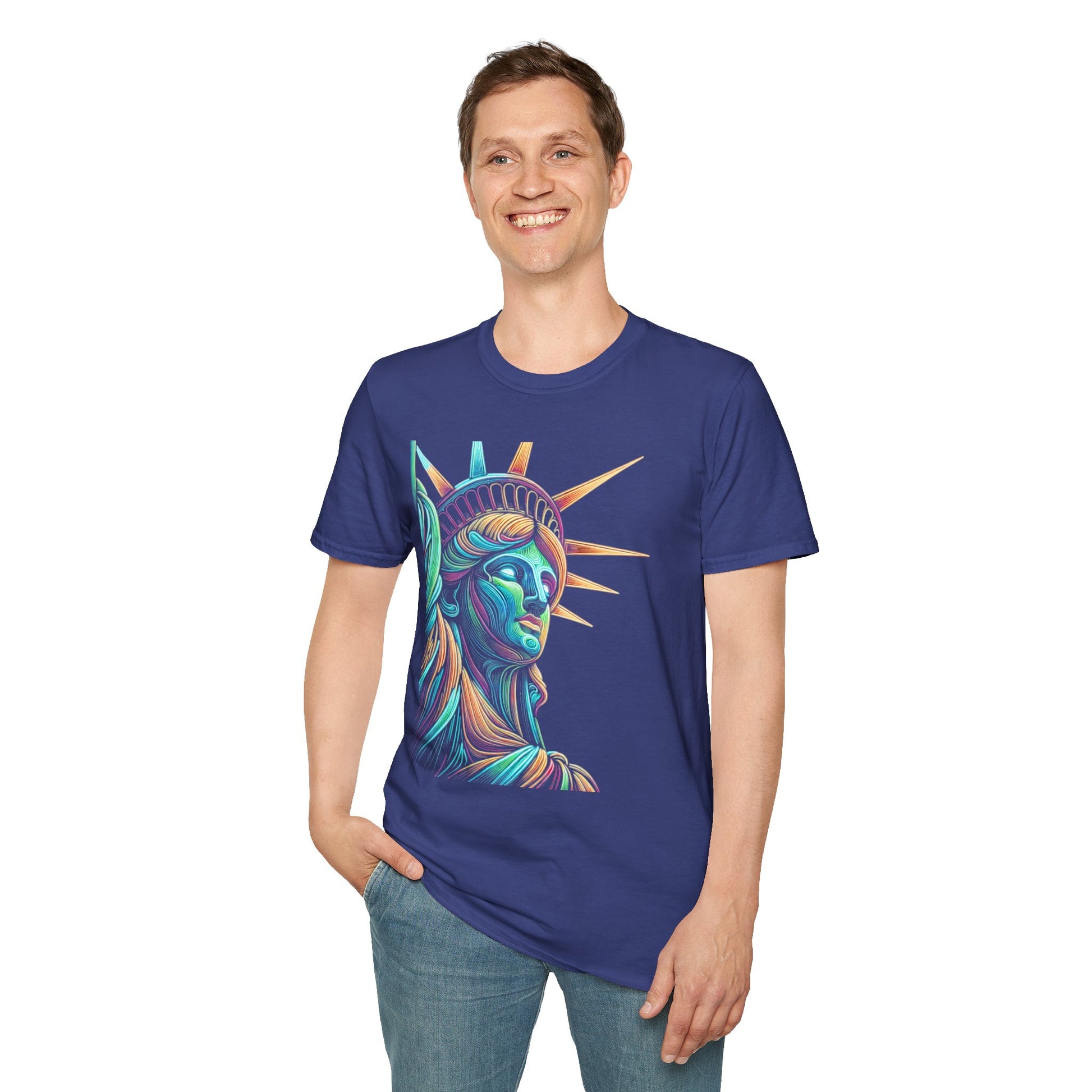 Lady Liberty - Softstyle Unisex T-Shirt