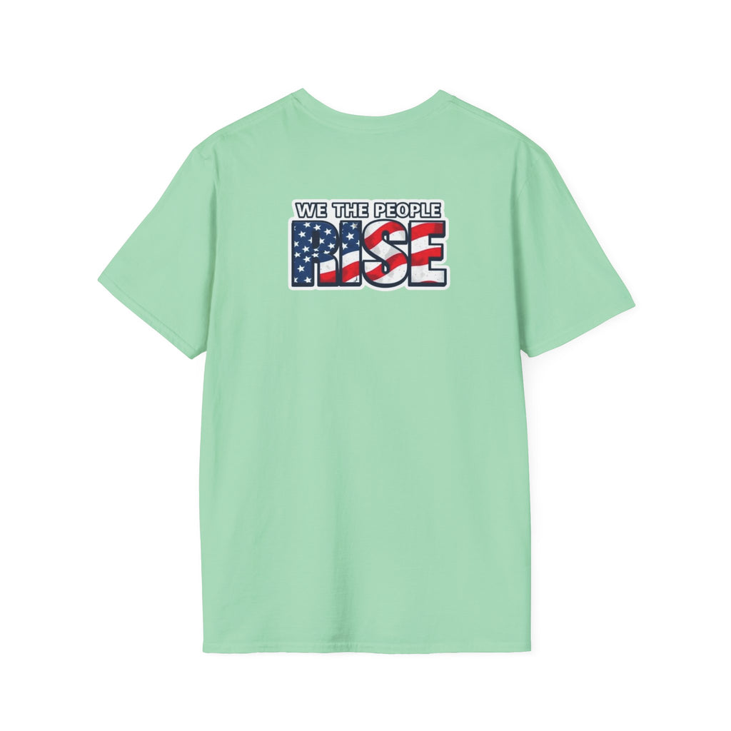Patriotic Unisex T-Shirt - 50501 We The People Rise - American Flag Design
