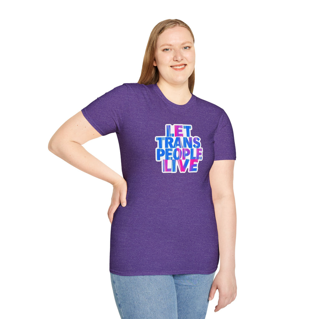 Let Trans People Live Unisex Softstyle T-Shirt
