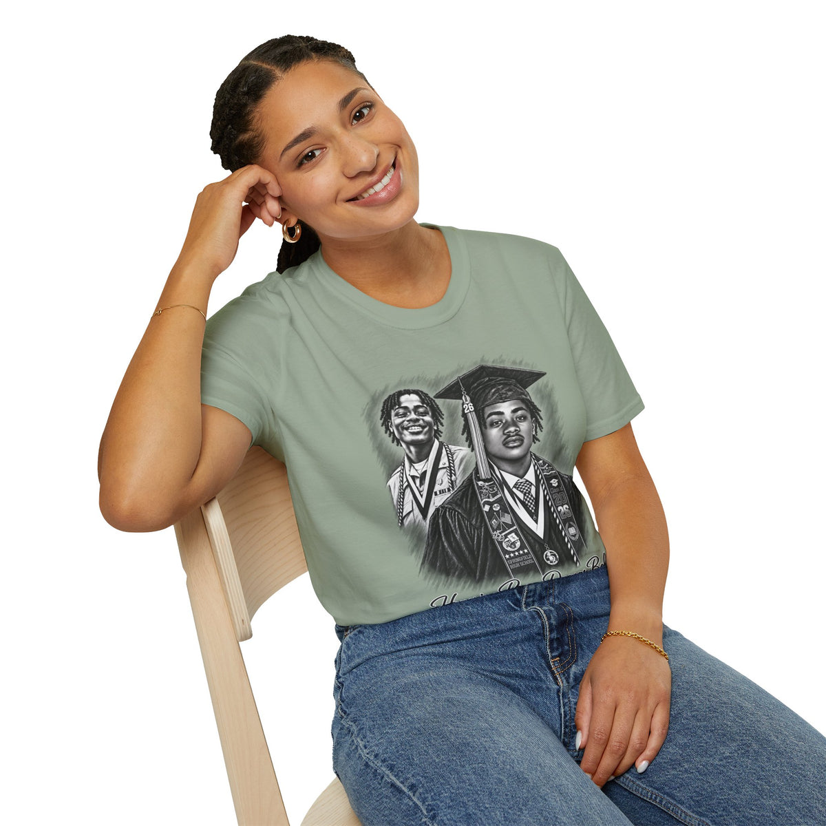 Double Portrait Front - In Memory of Pierre Damas Bel T-Shirt