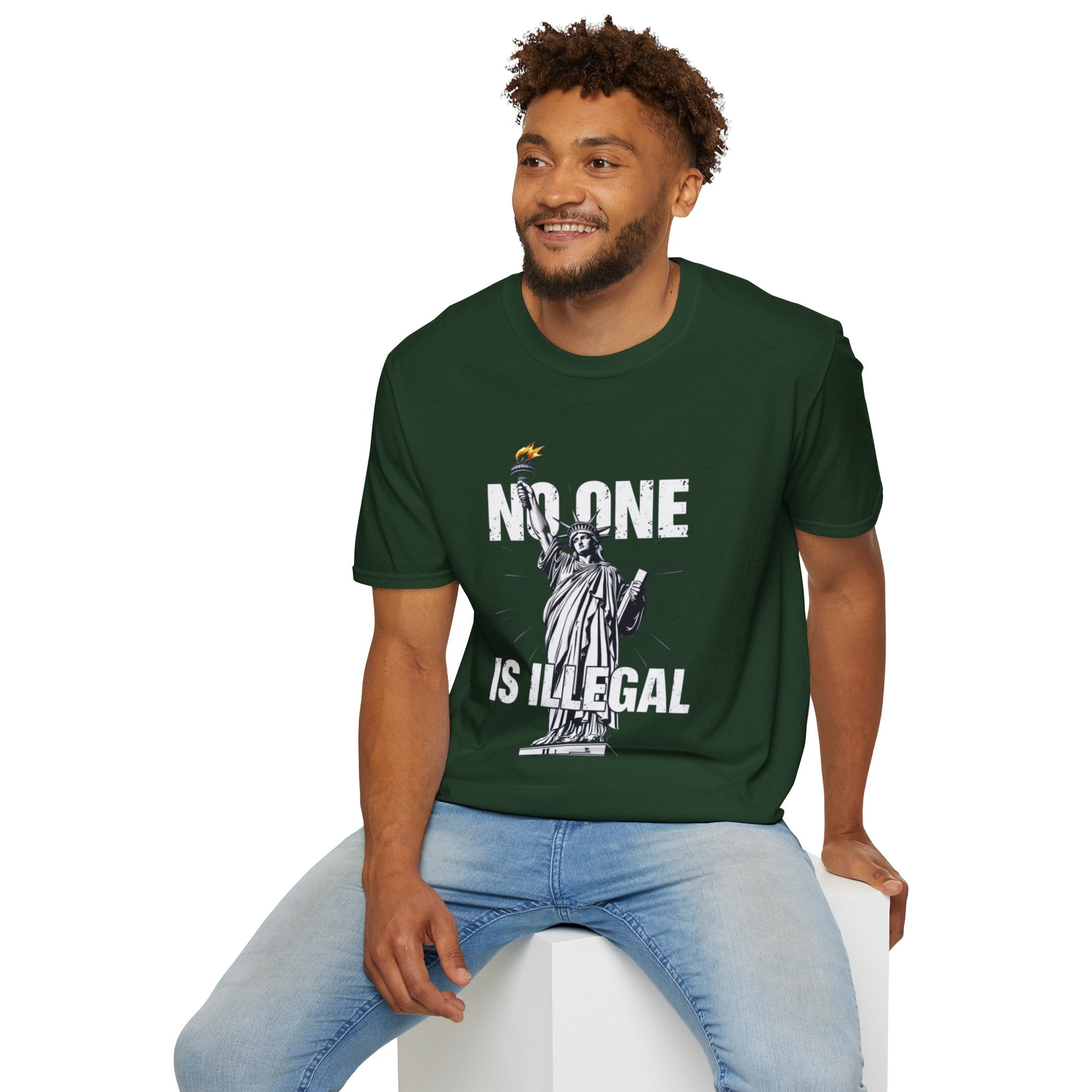 No One Is Illegal Graphic T-shirt