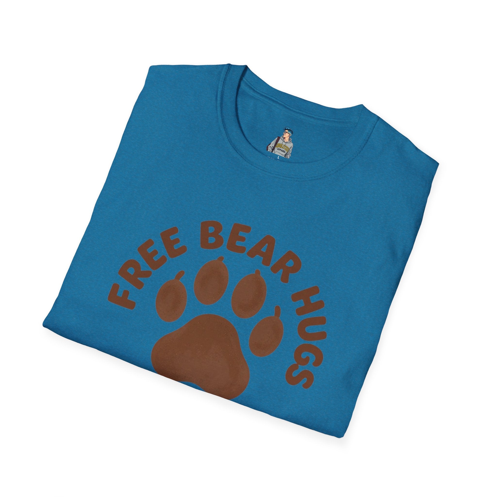 Free Bear Hugs T-Shirt — Cute Paw Print Wildlife Tee