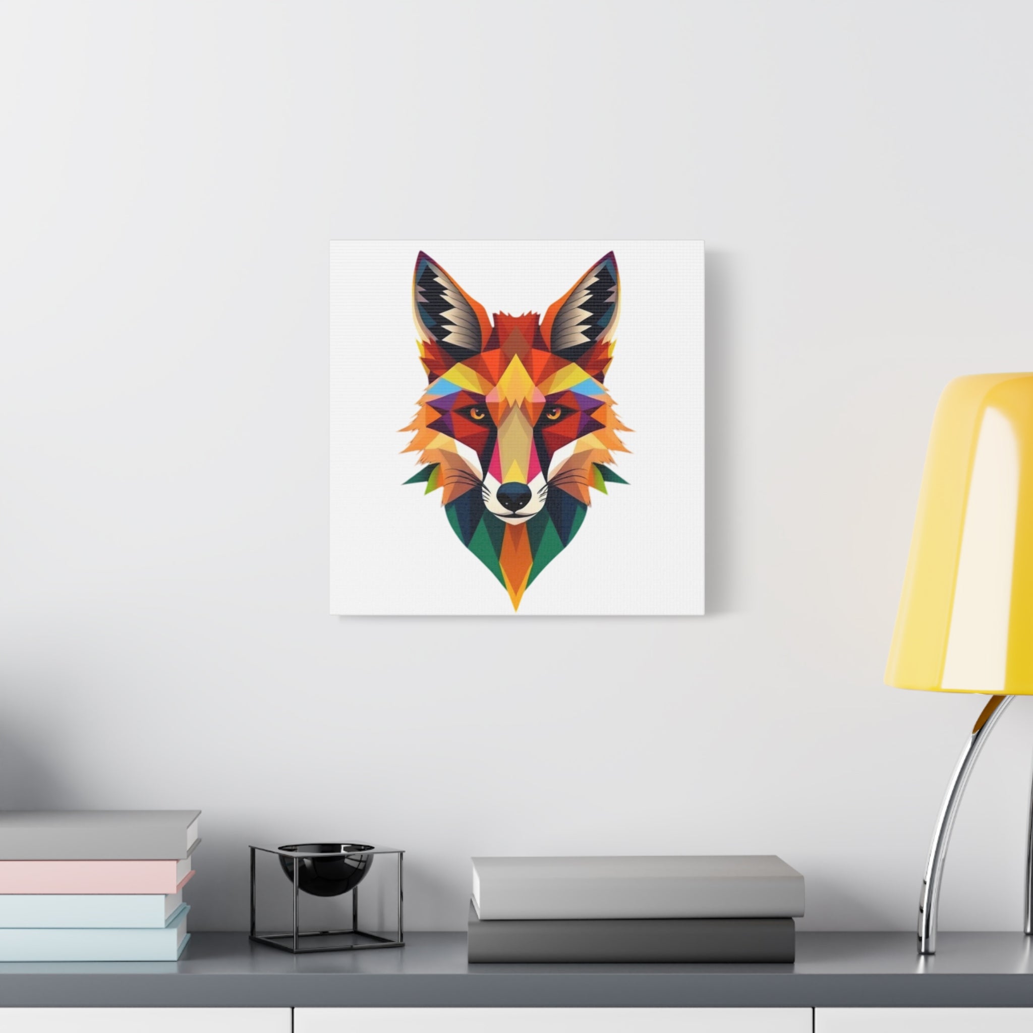 Colorful Fox Canvas Wall Art - Polished Modern Home Décor