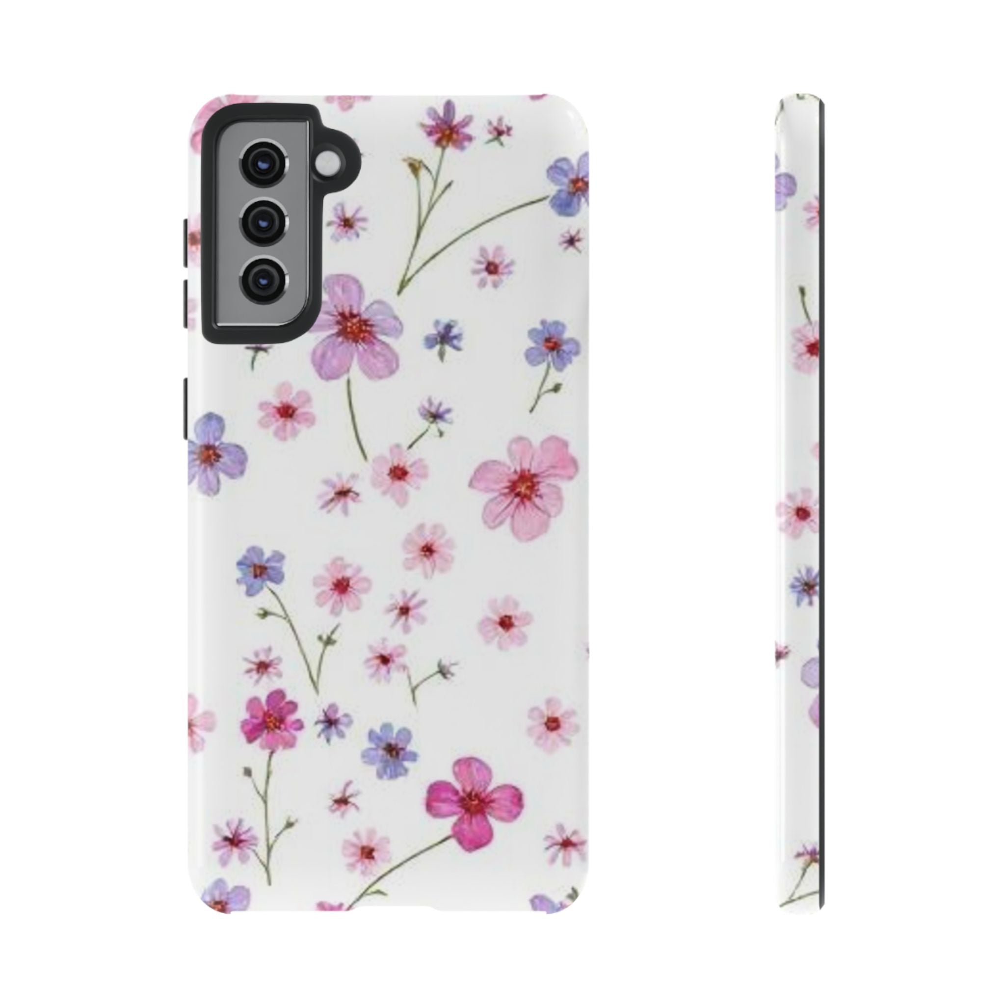Pink Wildflower Tough Case for Android