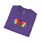 Rainbow Sunglasses Unisex t-shirt