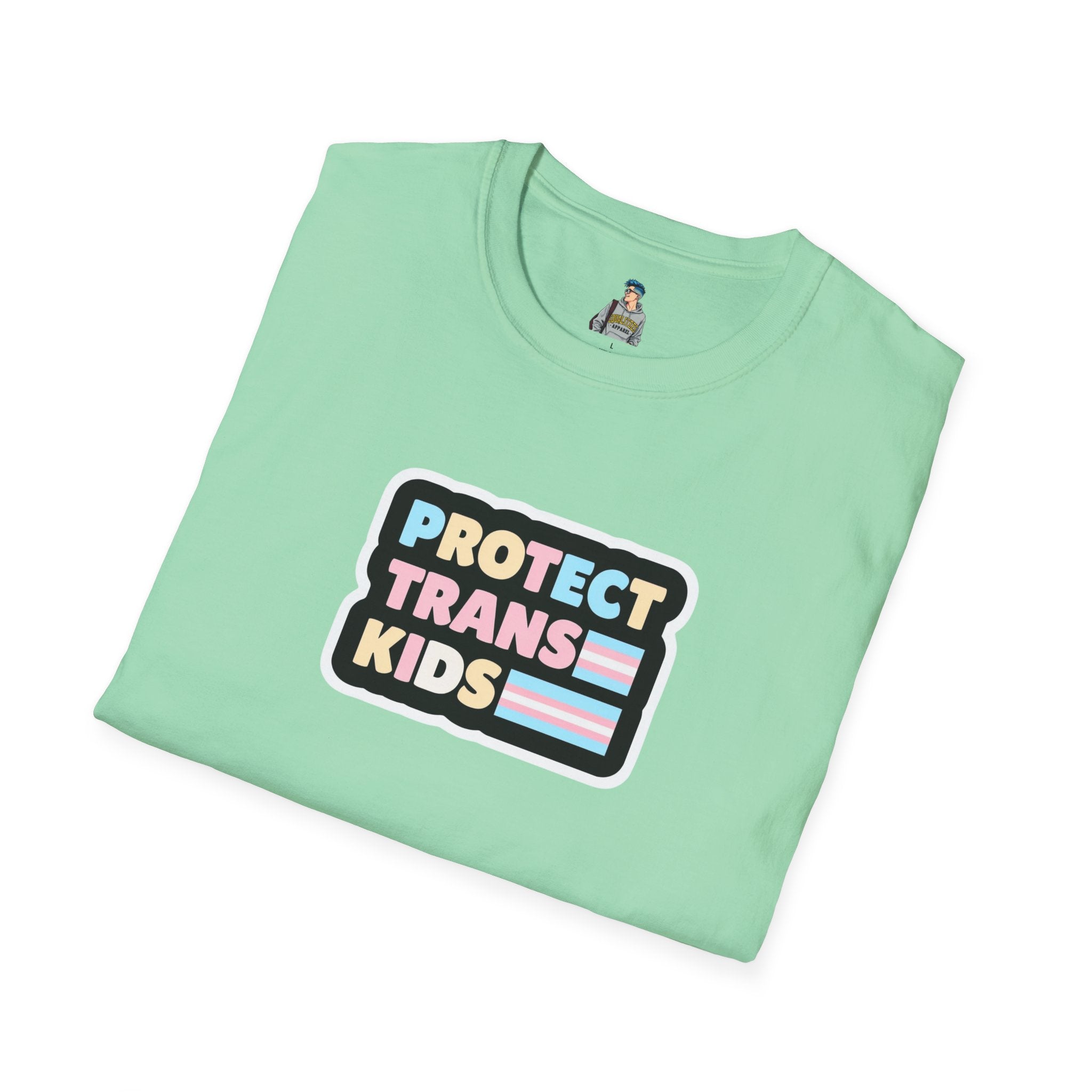 "Protect Trans Kids" Unisex Softstyle T-Shirt - Empowerment & Pride Apparel