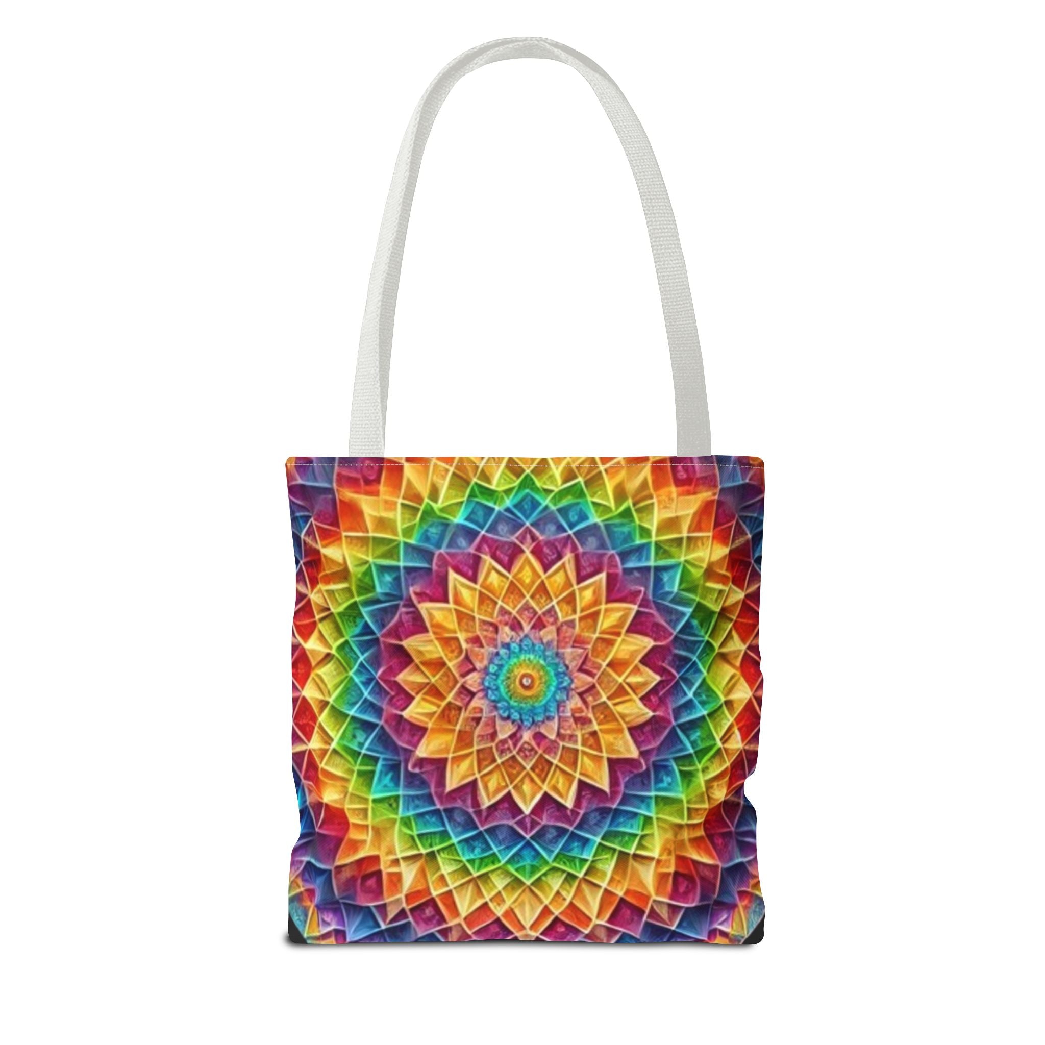 Rainbow Mandala Tote Bag