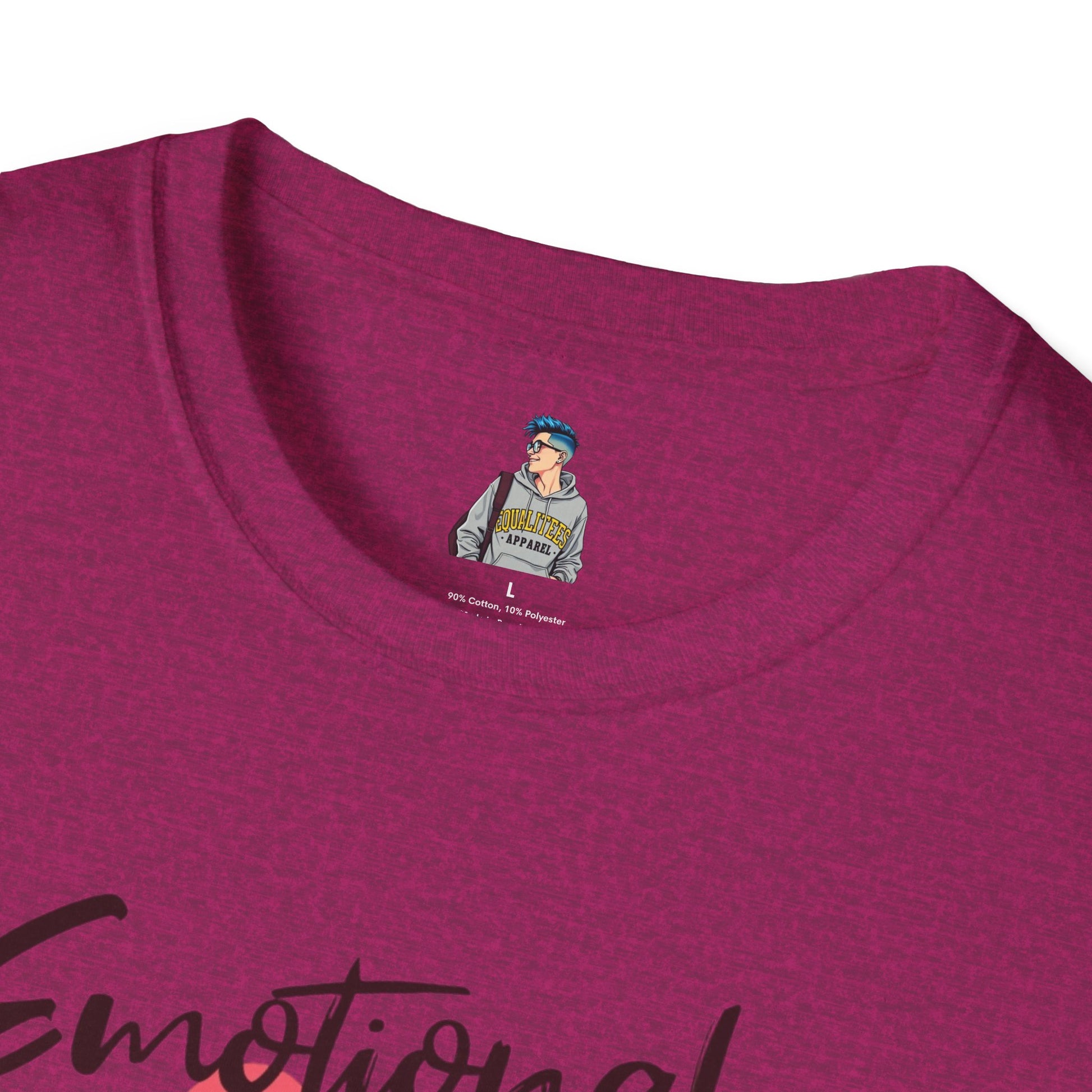 Emotional Support Human Unisex Softstyle T-Shirt