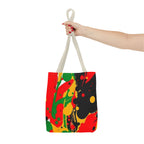 Green, Red Yellow Paint Splatter Tote Bag