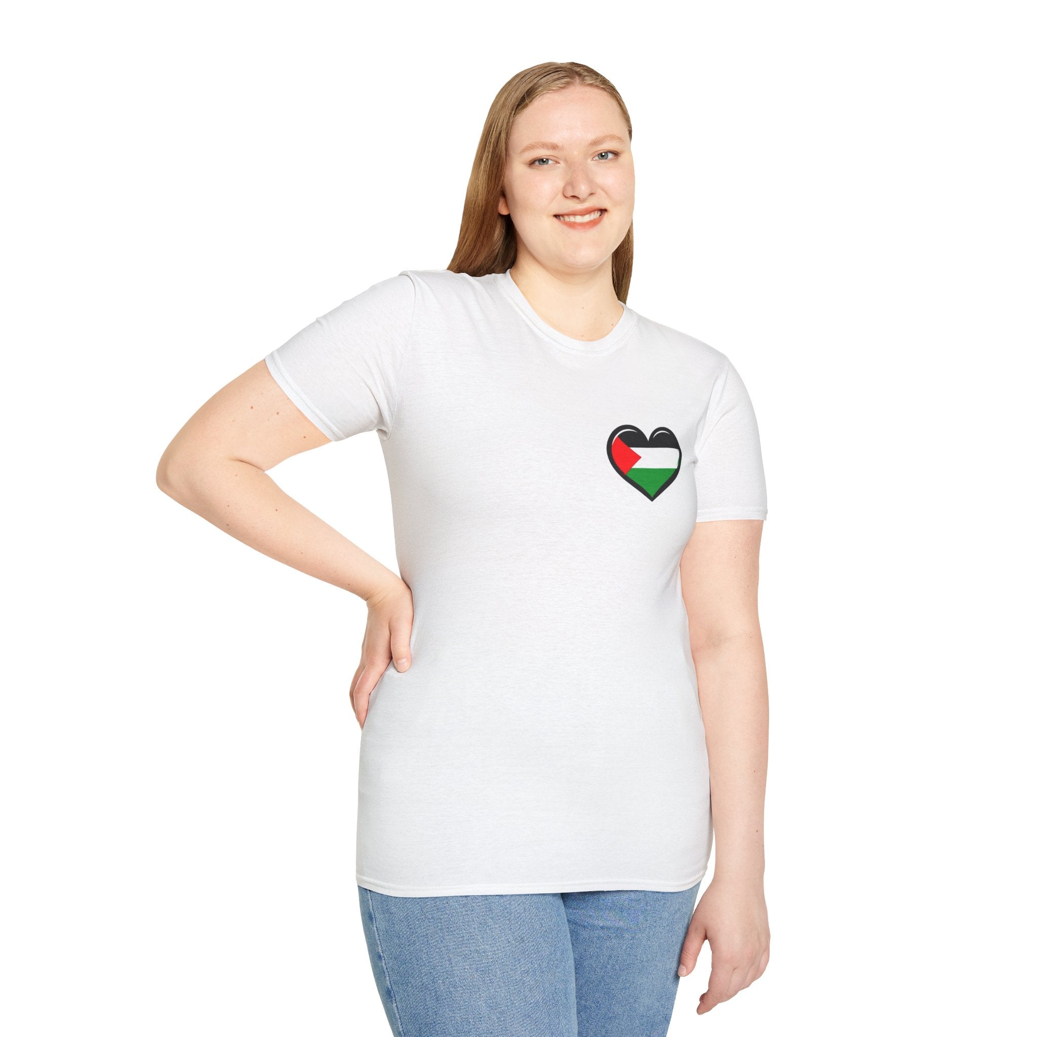 Unisex Softstyle T-Shirt: Stand with Gaza & We Are All Palestine Graphic Tee