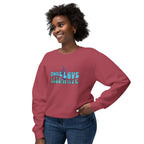 Unisex Lightweight Crewneck Sweatshirt -More Love Less Hate