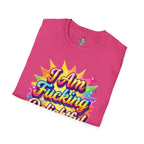 I Am Fucking Delightful T-Shirt - Bold Rainbow Self-Love Graphic Tee
