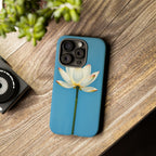 Open White Peace Lily Design Tough Case For Android & iPhone