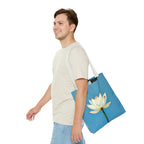 White Lily on Canvas Design - Tote Bag