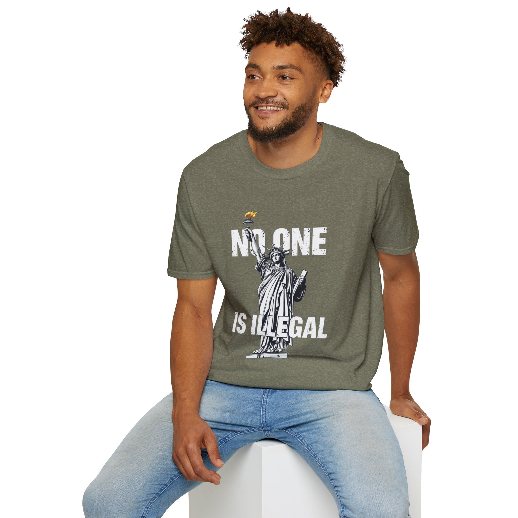 No One Is Illegal Graphic T-shirt