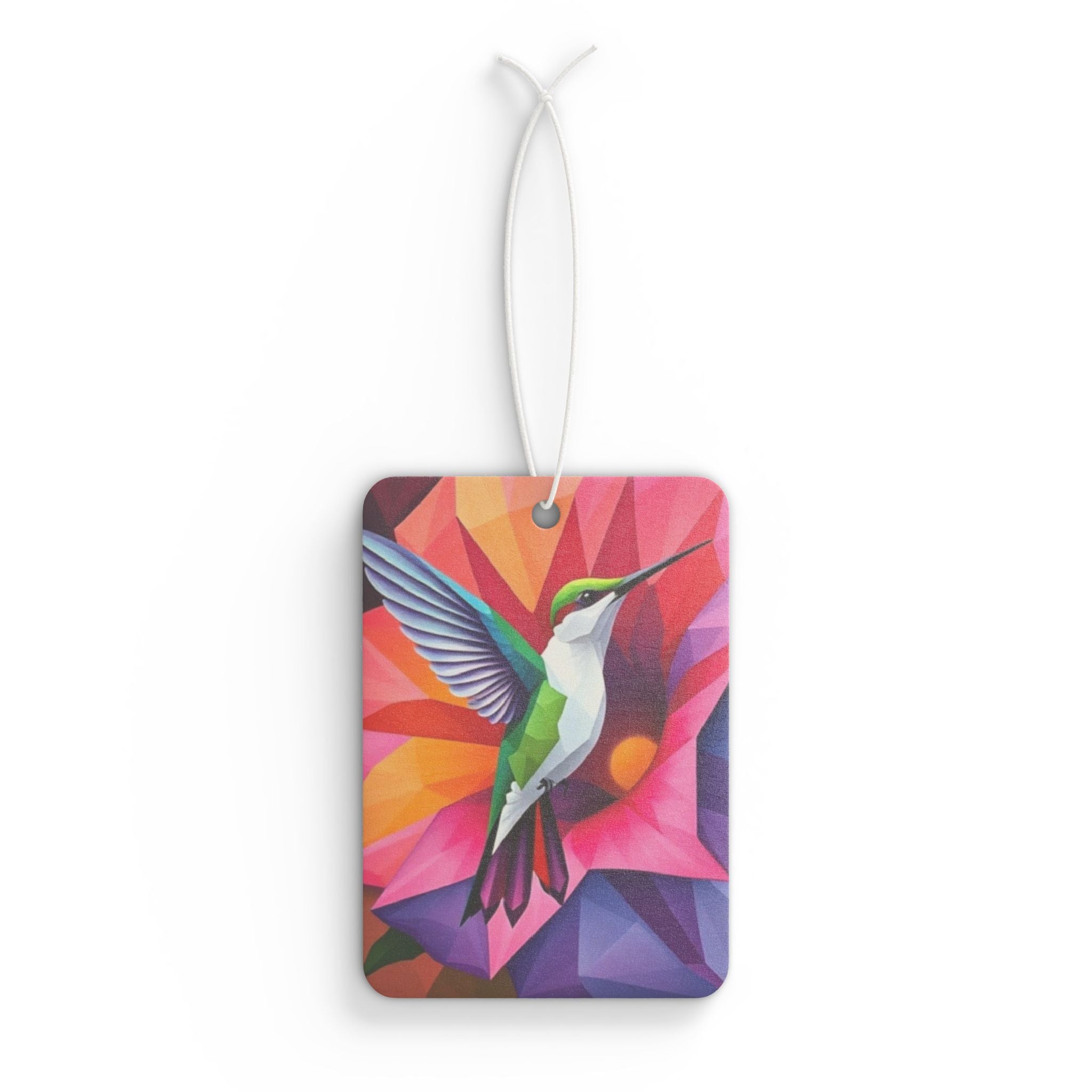 Fractal Hummingbird Design - Car Air Freshener - Eclectic and Aromatic