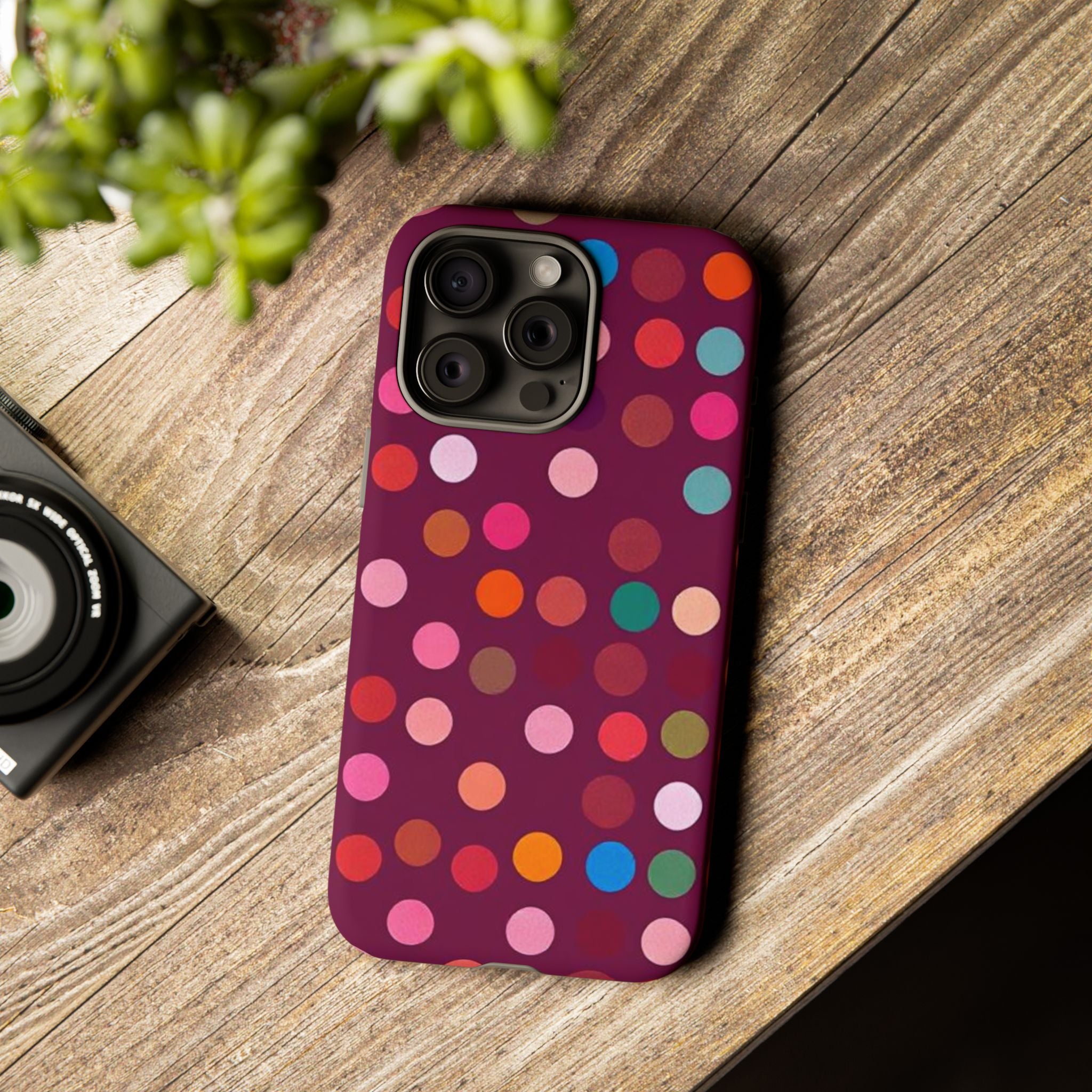 Polka Dot Tough Case for iPhone