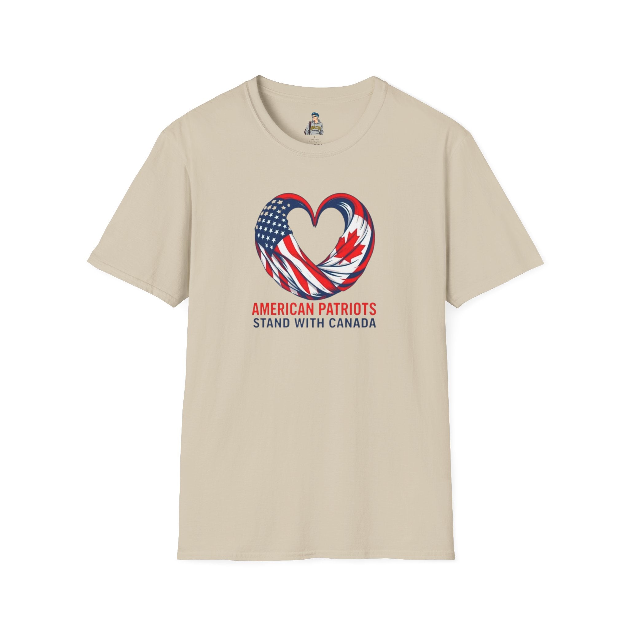American Patriots Stand with Canada Unisex Softstyle T-Shirt
