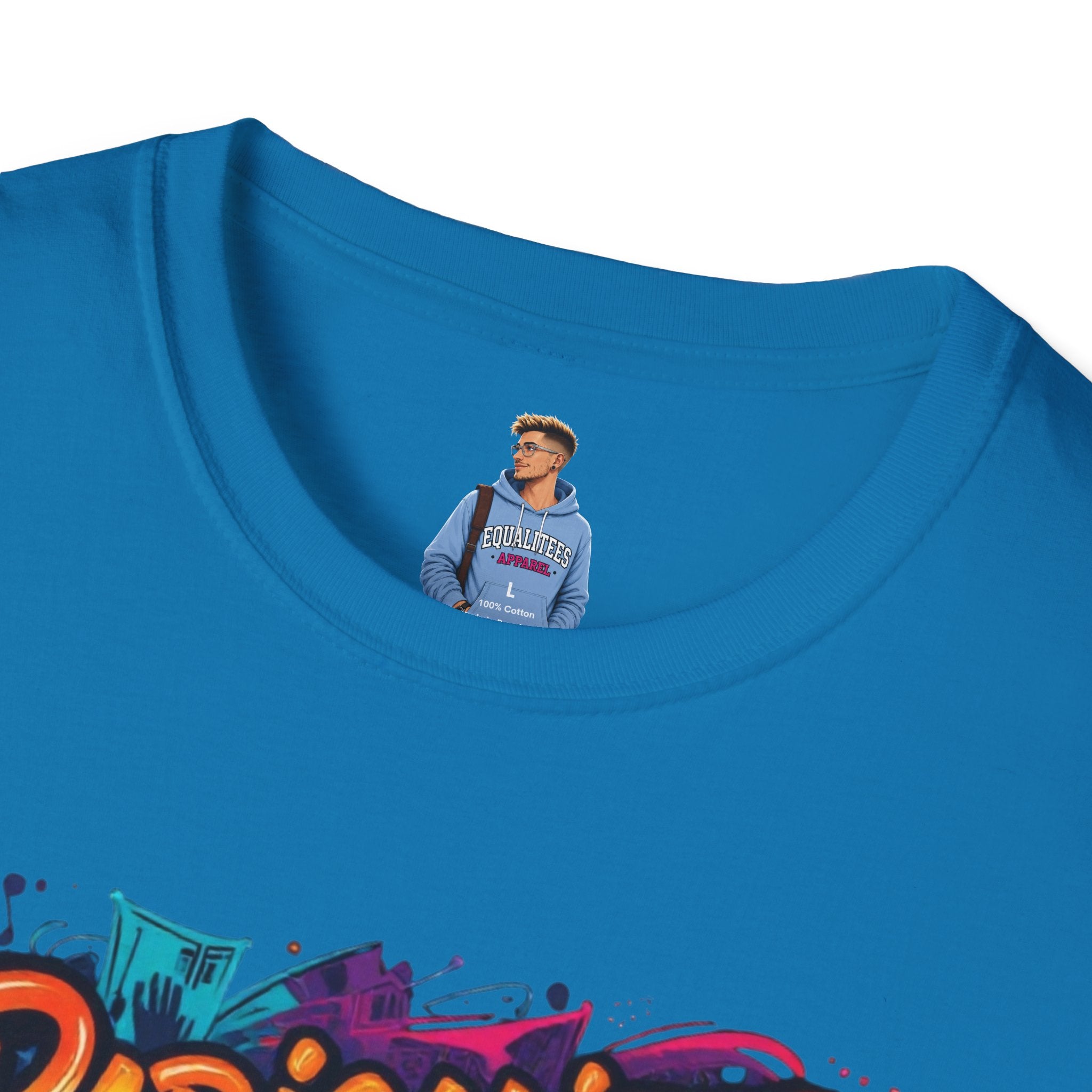Radicalized by Basic Decency T-Shirt Colorful Graffiti Typography