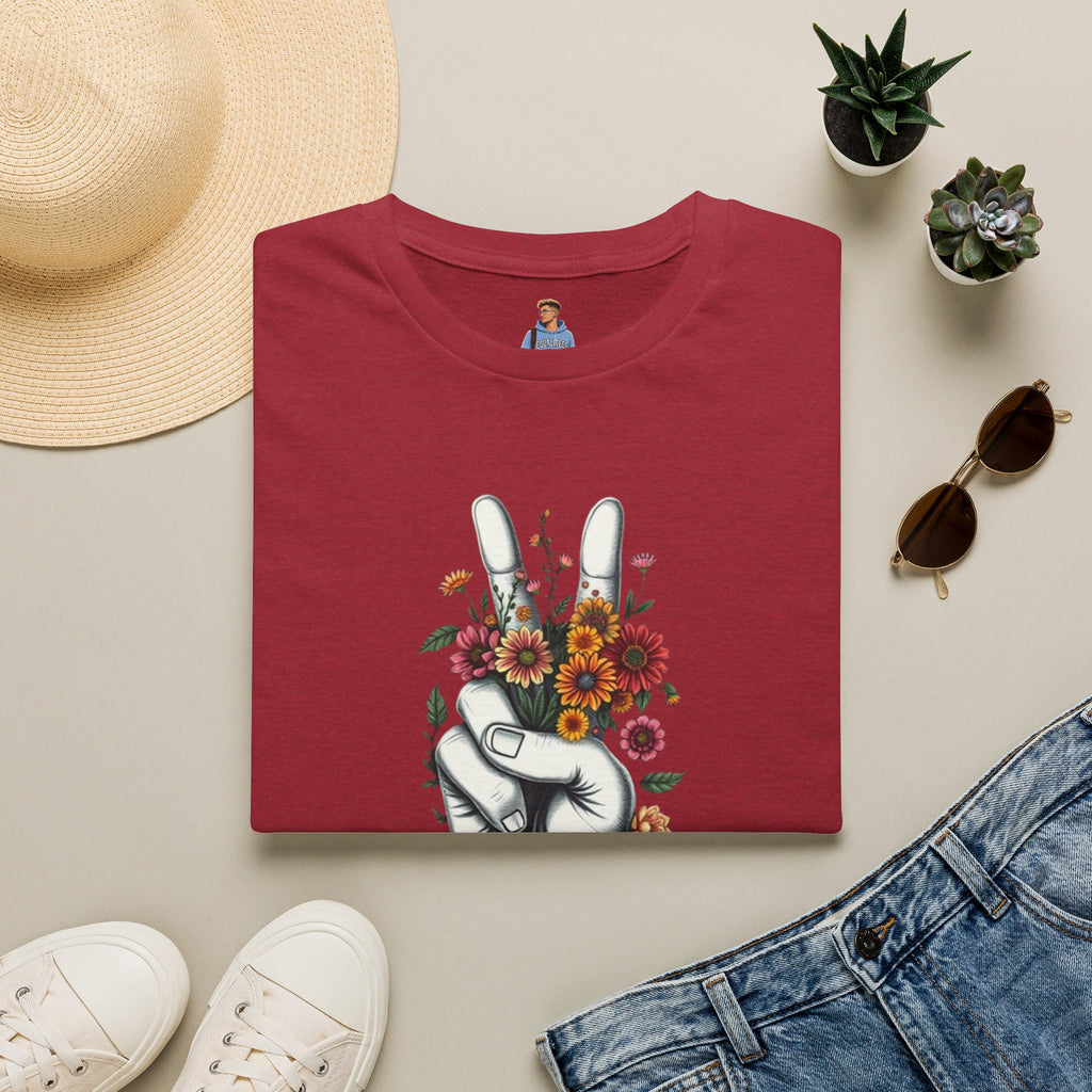 Grow Peace Unisex Softstyle T-Shirt - Boho Inspiration, Perfect for Festivals and Everyday Wear