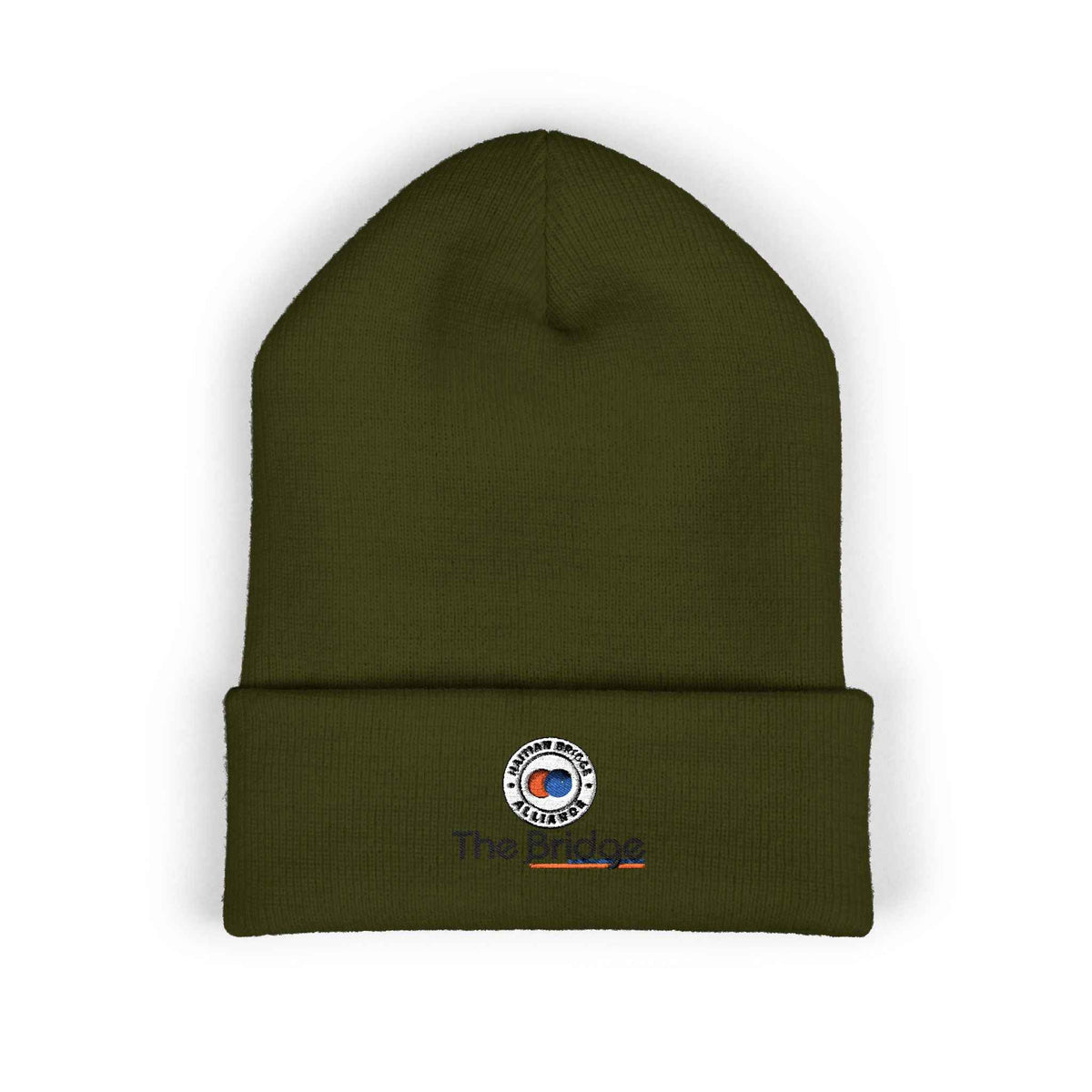 Embroidered Haitian Bridge Alliance Logo Cuffed Beanie — Warm Knit Winter Hat