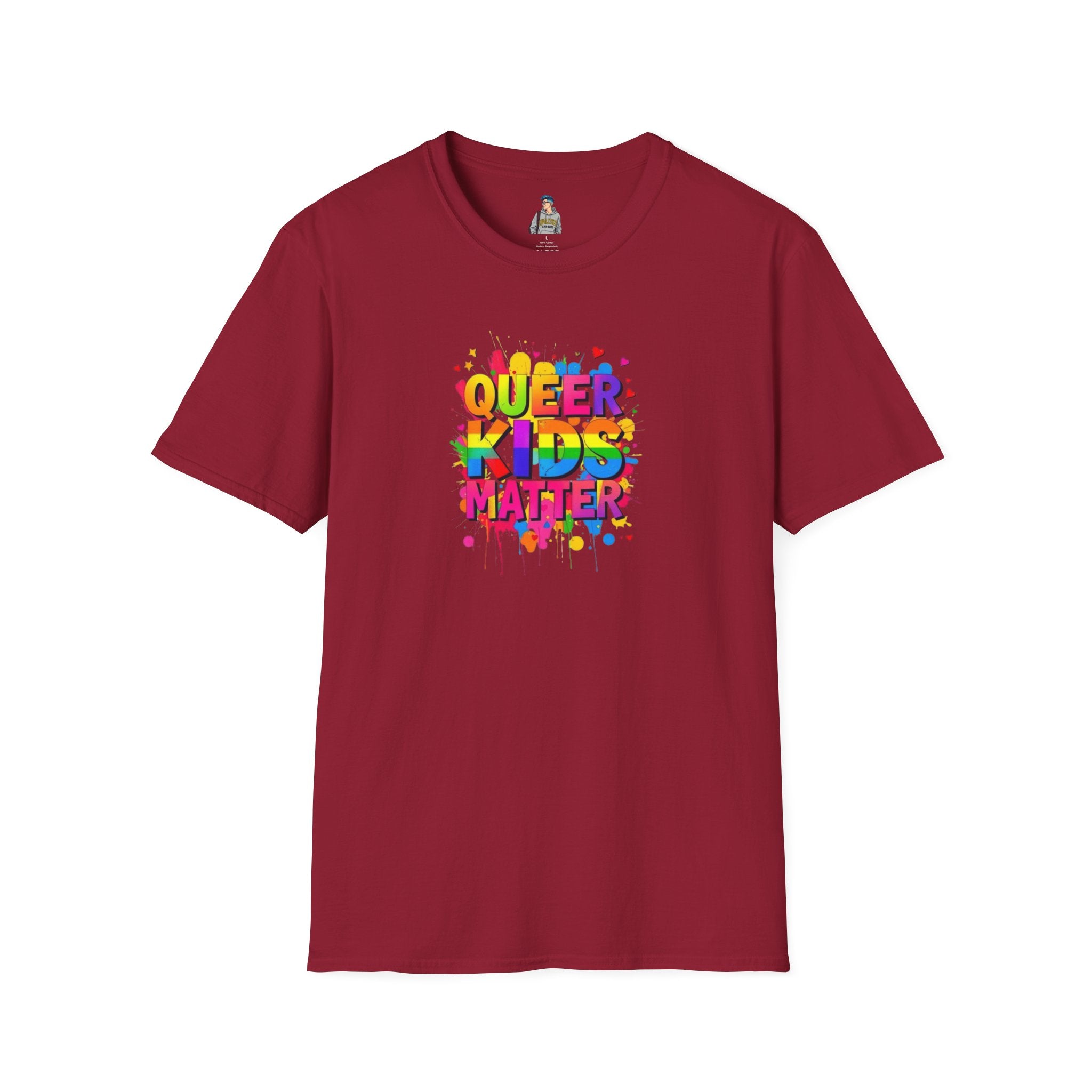 Queer Kids Matter Unisex Softstyle T-Shirt - Celebrate Inclusivity & Pride
