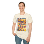 T-Shirt — "Love & Let Love" Retro Rainbow Peace Tee