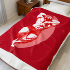 Cuddle Bear Velveteen Plush Blanket – For Comfort and Warmth