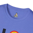 Vibrant LOVE Design for Pride Unisex Softstyle T-Shirt
