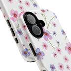 Floral Pink Wildflower Tough Phone Case for iPhone