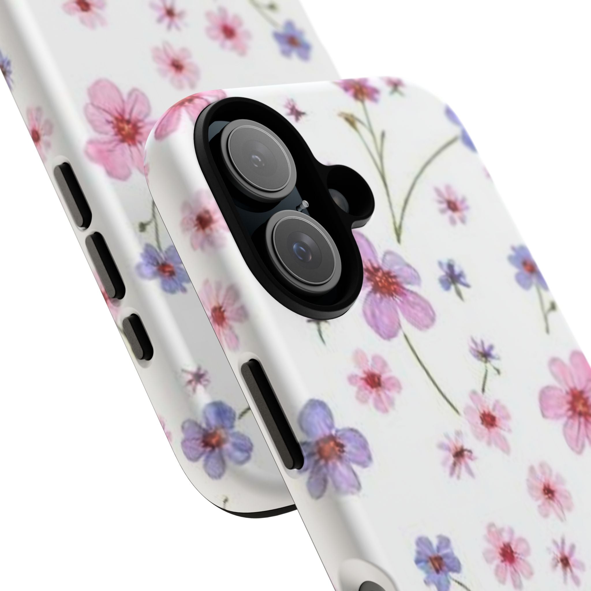 Floral Pink Wildflower Tough Phone Case for iPhone