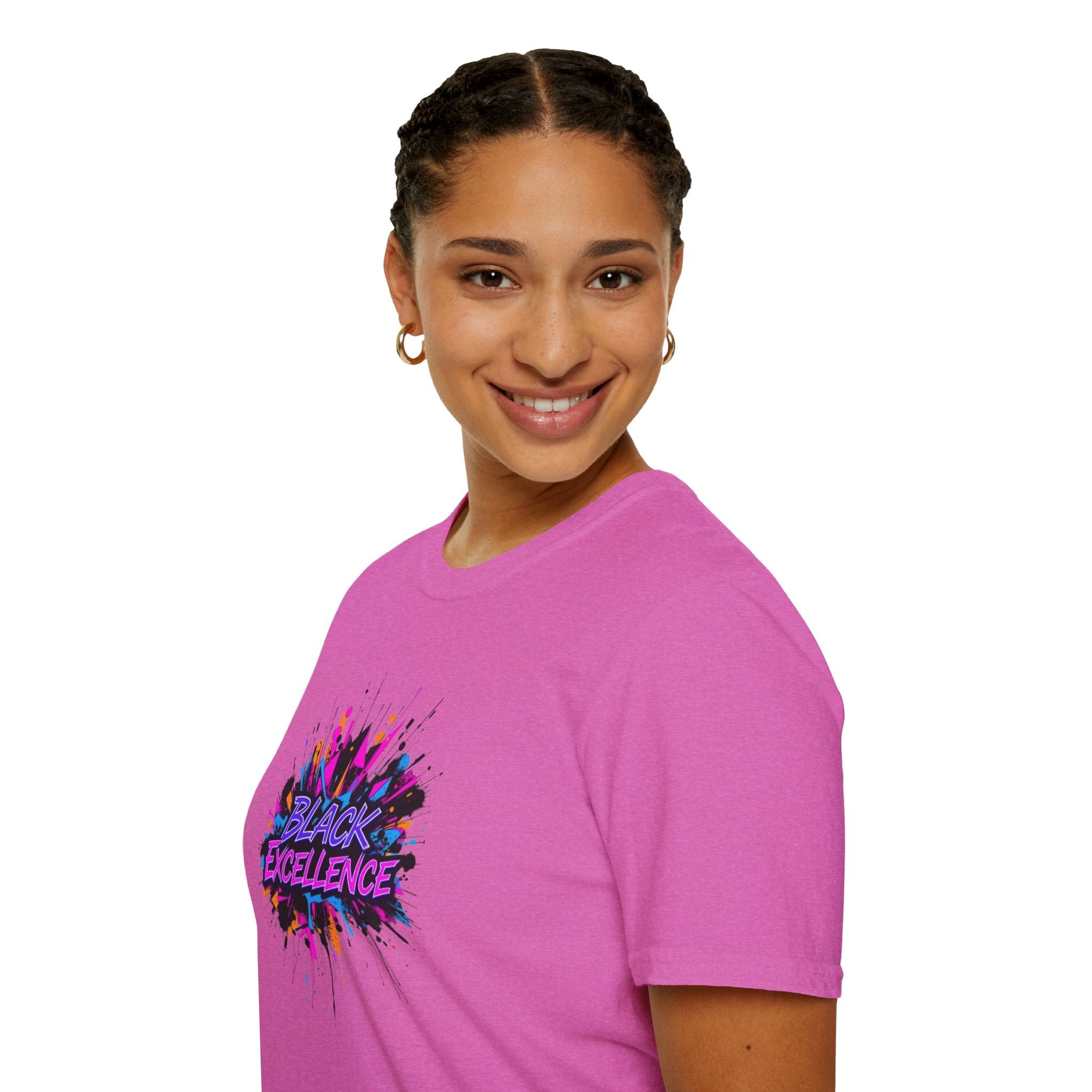 Unisex Softstyle T-Shirt - Black Excellence Graphic Tee