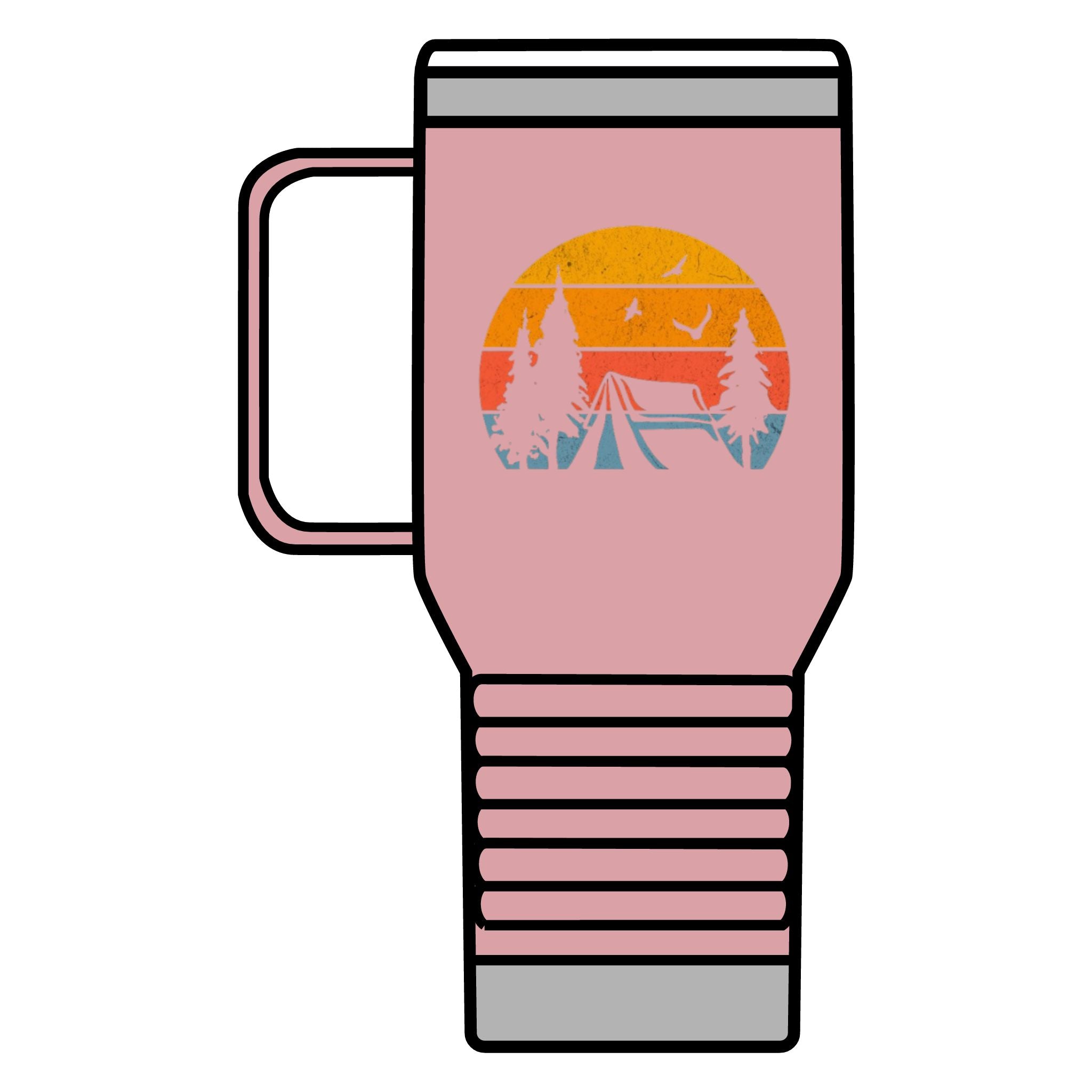 Camping Sunset Scene Travel Mug - 20oz