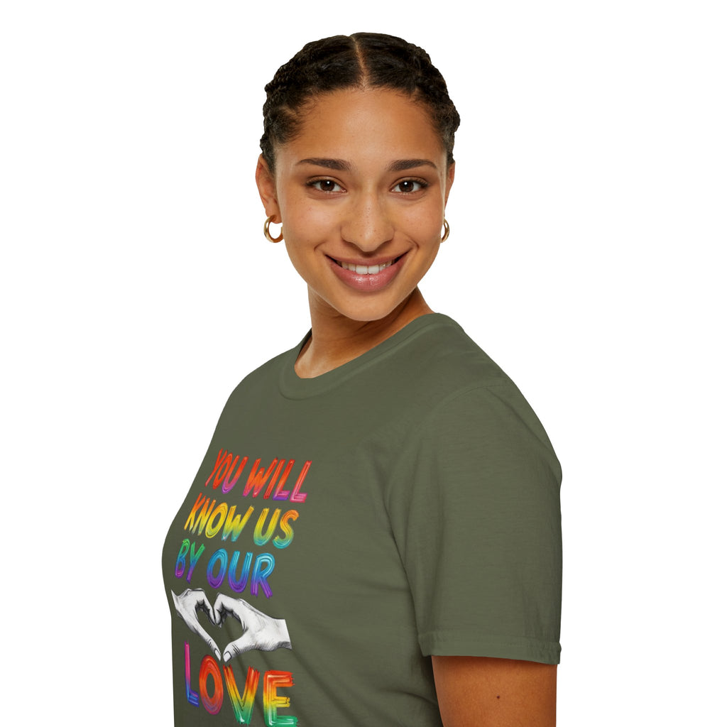 You Will Know Us By Our Love T-Shirt — Queer Inclusion Pride Tee