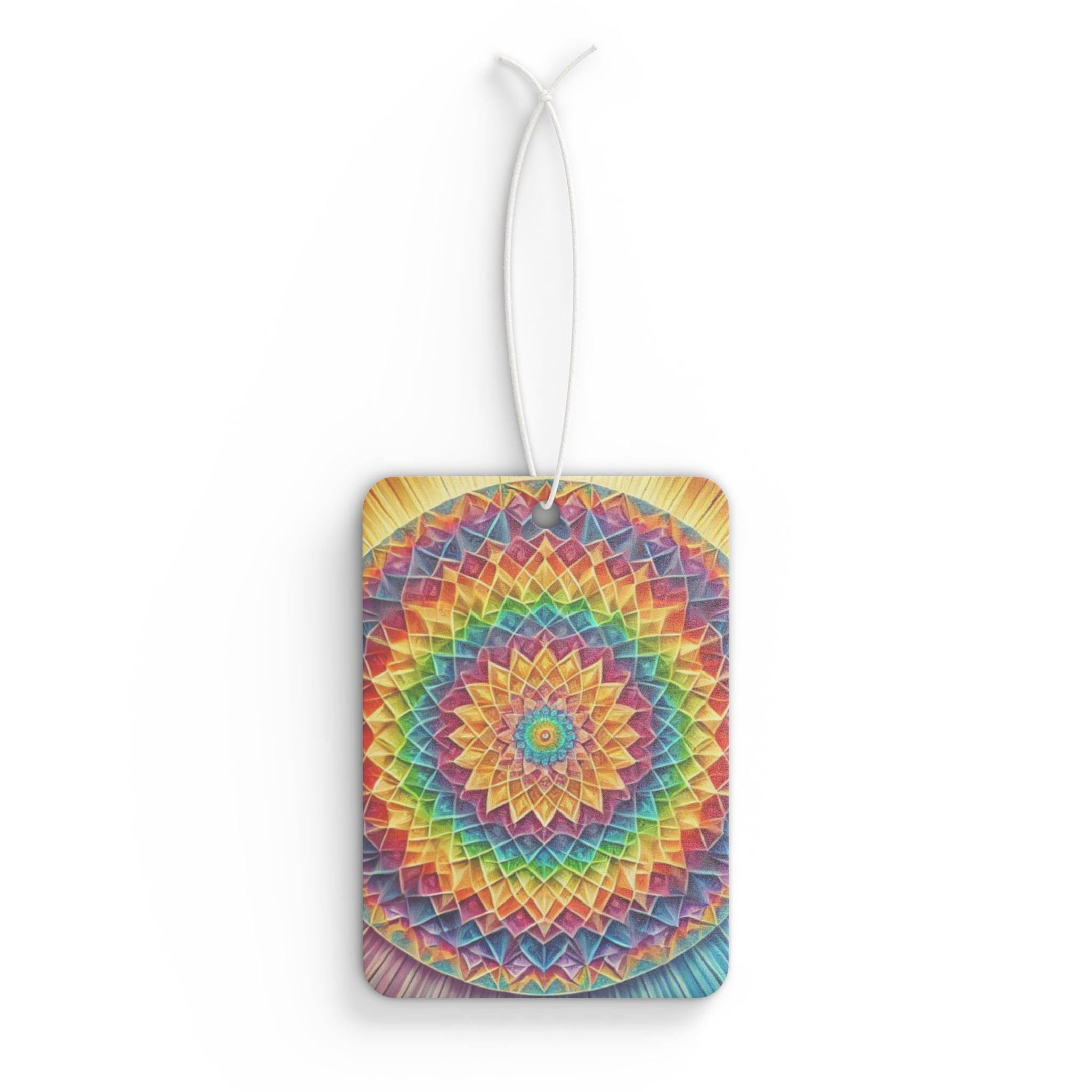 Colorful Mandala Car Air Freshener - Eclectic and Aromatic